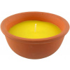 Sviečka Citronella, repelentná, terakota, 220 g, 60x150 mm