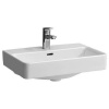 Laufen Pro S - Umývadlo Compact, 550 mm x 380 mm, 1 otvor na batériu, s LCC, biela H8189584001041