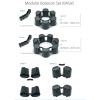 Prosperplast Podstavec na sud MODULAR BASECAN SET – antracit IBAS6S-S433