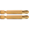 FORTUM hrot krížový phillips, súprava 2ks, PH 3 x 50 mm, titán. úprava, S2 4741283