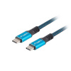 USB-C M/M 4.0 kabel 0,5m 100W 8K 30Hz modro-černá CA-CMCM-45CU-0005-BK
