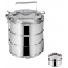 Jídlonosič 3x1,3 l s víčky nerez