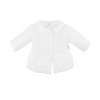 Baby Nellys Dojčenská prechodová bundička s volánikmi, biela, veľ. 68, 68 (3-6m)