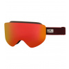 Alpine Pro Hellqe Unisex bezrámové lyžiarske okuliare UGSB032 červená UNI
