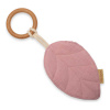 NEW BABY Detské hryzátko Leaf pink 16x14 ružová