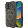 Zadný kryt Guess PU Leather 4G Colored Ring MagSafe pre iPhone 16 Brown