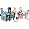 Set kozmetický stolík a kuchynka s magickým bublaním My Beauty Center 3v1 Smoby a elektronický fén