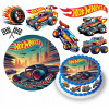 DIGITÁLNA TLAČ Jedlý obrázok na tortu HOT WHEELS AUTÁ POSTAVY + DARČEK TEXT 3