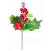 Magic Home Vetvička s bobuľkami a jabĺčkom 21 cm