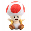 Plush Plyšová hračka Super Mario Toad cervena huba 17cm