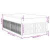 vidaXL Boxspring posteľ s matracom krémová 120x190 cm látka - Krémová - 206382-140011