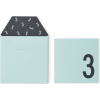 Detské prianie k narodeninám Design Letters 3 roky mätovo zelené