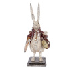 Clayre & Eef Figúrka zajac s hodinkami 38cm