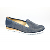 Kožené slip-on mokasíny LORETTA VITALE 99 modré