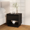 vidaXL Nočný stolík čierny 45x34x44 cm drevotrieska 809514