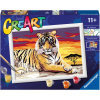Maľovanie podľa čísel Ravensburger Kreatívne a výtvarné hračky 201938 CreArt Majestátny tiger (4005556201938)
