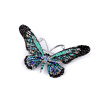 Brošňa s brúsenými kamienkami motýľ - tyrkys