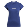 adidas Essentials Linear Cotton dámske tričko Navy XS (4-6)