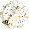 Procos Papierové taniere Champagne 23 cm 8 ks