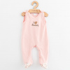 Dojčenské bavlnené dupačky New Baby Biscuits ružová - 80 (9-12m)