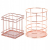 Kôš, košík - 2 kusy ružového zlata Art Art Storage Baskets (Organizátor pera keramický pero pohár)