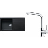 Set Franke G264O (dřez BFG 611 Onyx + baterie FS 3230.031 LINA SMART Chrom) 114.0700.741