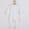 Dojčenský bavlnený overal New Baby Practical biely chlapec