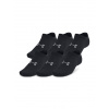 Ponožky Under Armour Essential 6-Pack No Show Socks - black/black/castlerock
