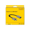 Delock 66436 DisplayPort / HDMI adaptér [1x zástrčka DisplayPort - 1x HDMI zásuvka] čierna, sivá 0.20 m; 66436