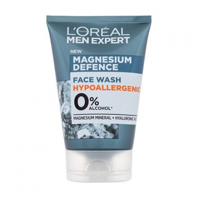 L'Oréal Paris Men Expert Magnesium Defence Face Wash hydratační čisticí gel 100 ml pro muže