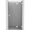 Mexen, Mexen Lunar pravé otočné sprchové dvere 110 cm, transparentné, biele - 834-110-000-20-00-P