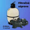 Aquashop Bazénová filtračná sada, laminátový filter a čerpadlo, 11 m3/hod, 530mm