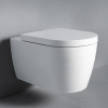 DURAVIT ME by Starck závesné WC Rimless s hlbokým splachovaním, 370 x 570 mm, biela, s povrchom WonderGliss + sedátko so sklápacou automatikou (SoftClose), 45290900A11