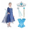 Kostým pre dievča - Elsa Ball Ice Dress Dress 116-122 (Elsa Ball Ice Dress Dress 116-122)