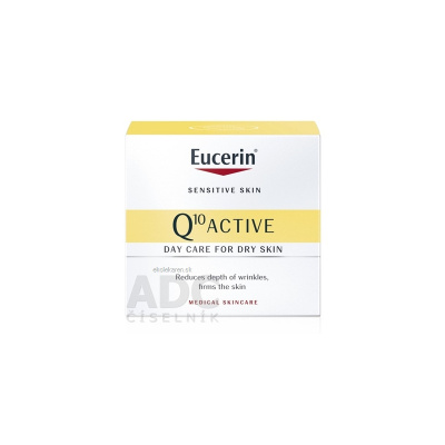 Eucerin Q10 ACTIVE denný krém proti vráskam vyhladzujúci na citlivú pokožku 1x50 ml