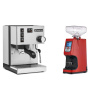 Rancilio Silvia BC + Eureka Atom 60, ferrari red