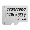 TRANSCEND MicroSDXC karta 128GB 300S, UHS-I U3 V30 + adaptér TS128GUSD300S-A