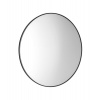 Sapho AROWANA guľaté zrkadlo v ráme priemer 60cm, čierna mat AWB060