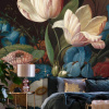 Wallart Tapeta Dark Tulip - na mieru