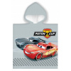 Carbotex Detské chlapčenské plážové pončo osuška s kapucňou Autá Cars motív Piston Cup 50 x 110 cm