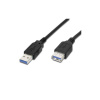 PremiumCord Prolužovací kabel USB 3.0 A-A, M/F, 2m (ku3paa2bk)