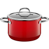 Hrnec 20 cm Passion Colours Red - Silit (Kastrol vysoký Passion Red 20 cm - Silit-WMF Group)