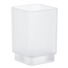 GROHE Selection Cube 40783000 Pohárik, sklo/saténová biela GRO 40783000