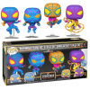 Funko POP! 4-Pack Marvel Spider-Man Miles Morales - Miles Morales: Classic Suit / S.T.R.I.K.E. Suit / Bodega Suit / T.R.A.C.K. Suit BLKLT Special Edition