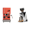 Profitec GO, red + Eureka Mignon Zero 65 Speedy, CR chrome