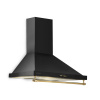 Klarstein Montblanc 60, digestor, 60 cm, nástenný, 610 m³/h, LED, lišta, čierny (CGCH2-Montblanc-60BL)