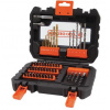 BLACK++DECKER 50-dielna sada bitov a vrtákov A7232