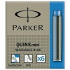 Parker Atramentové bombičky krátke modré 6 ks