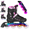 Kolieskové Korčule 4v1 Kolieskové Korčule Rekreačné Korčule Na Ľad Nastaviteľné Kolieskové korčule LED 31-34 NILS