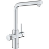GROHE Blue Pure Minta páková drezová batéria s filtráciou (bez filtra), výška výtoku 330 mm, chróm, 30600000